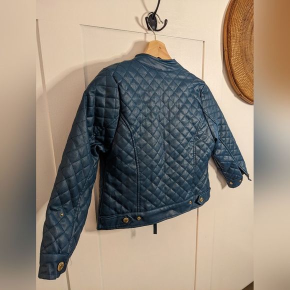 YMI Blue Quilted Kids Jacket - Picture 7 of 13